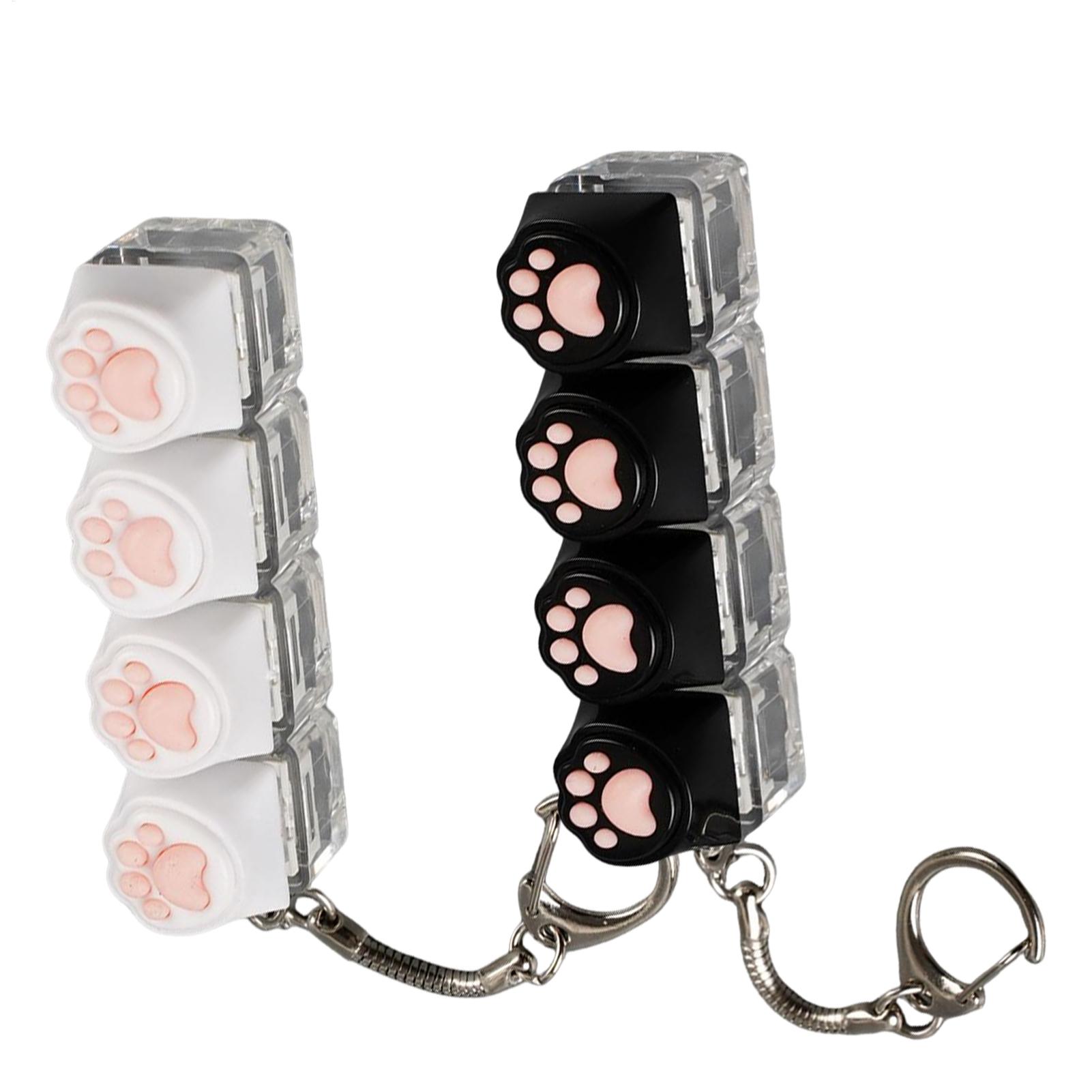 Electronics Gadgets For Kids - LED Keyboard Keychain Fidget Toys Crystal