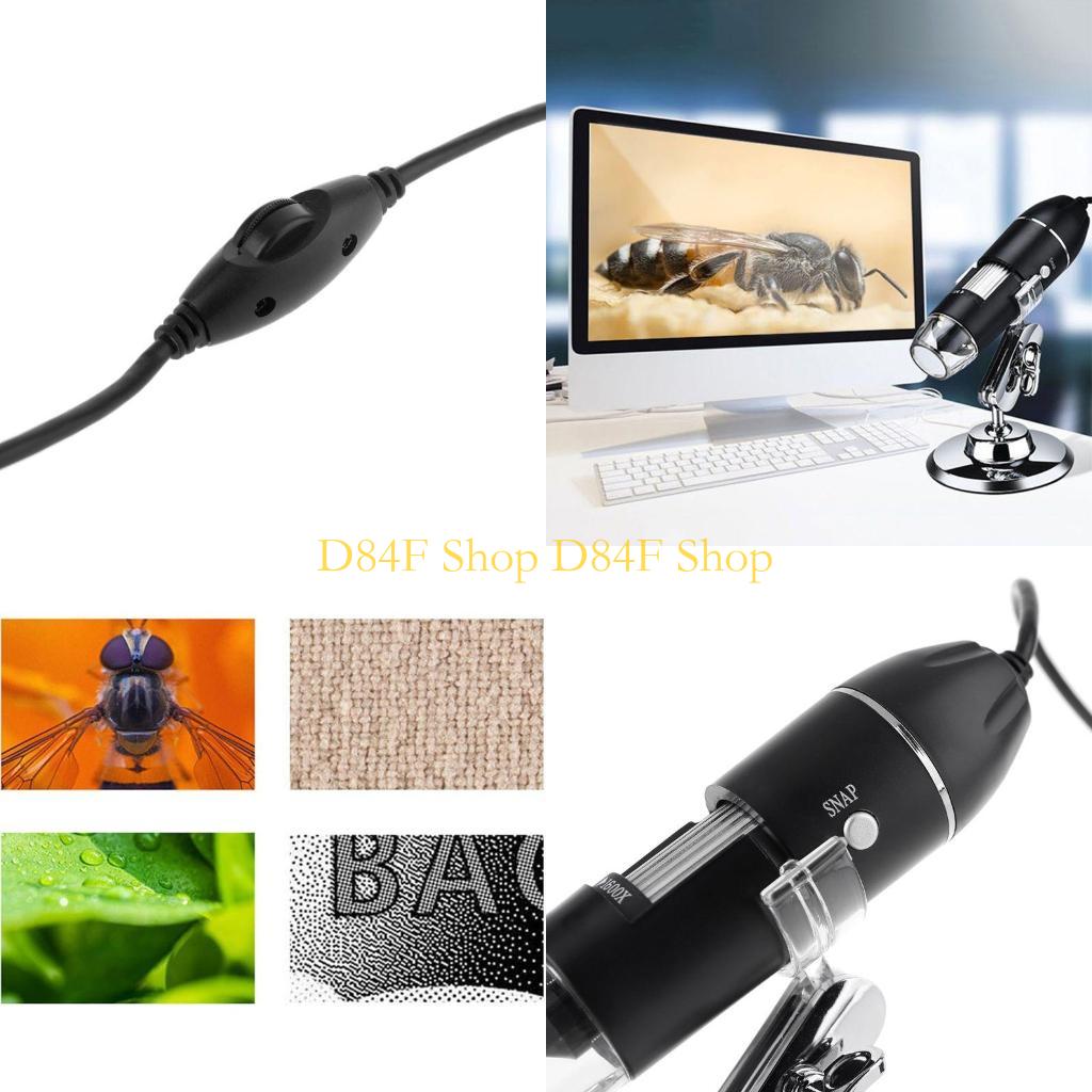 Usb Microscope Digital - D84F Multifunctional 1600X 3-in-1 Digital Microscope