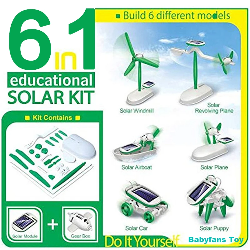 6-In-1 Solar-Power Robot Kit A - Electronics Gadgets For Kids 评论和价格