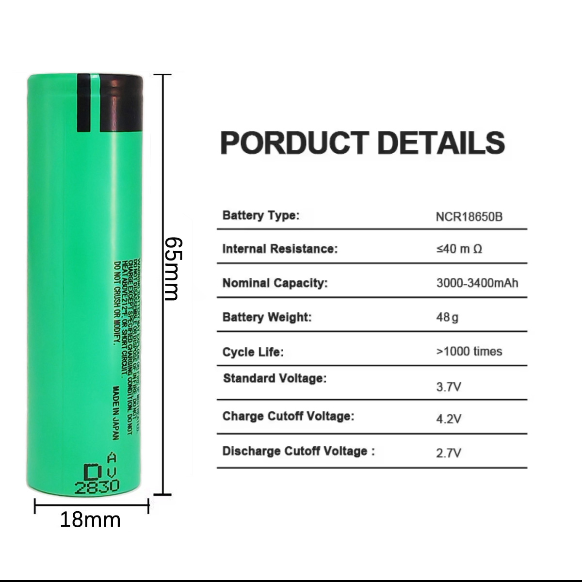 18650 Battery 3.7V 3000MAH Hig - Electronics And Gadgets Ce 评论和价格