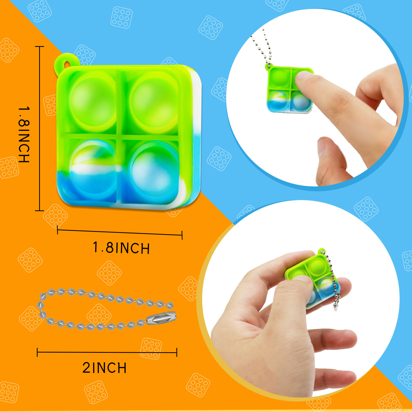 Mini Pop Fidget Keychain Toys  - Electronics Gadgets Bag 评论和价格