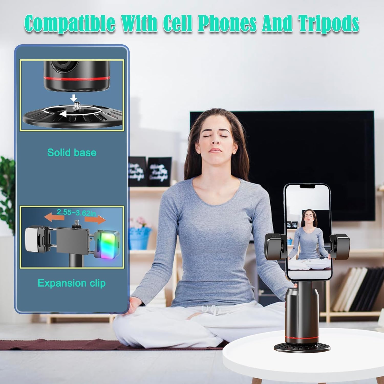 Auto Face Tracking Tripod 360° - Auto Tracking Tripod 评论和价格