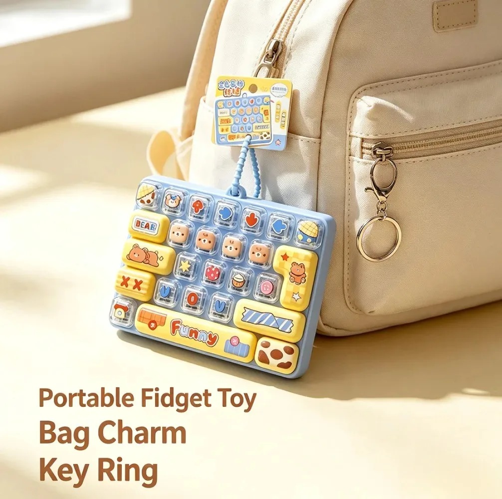 Cute Macaron 26 Keys Fidget Cl - Electronics Gadgets Bag 评论和价格