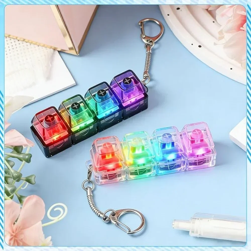 LED Keyboard Keychain Fidget T - Electronics Gadgets For Kids 评论和价格