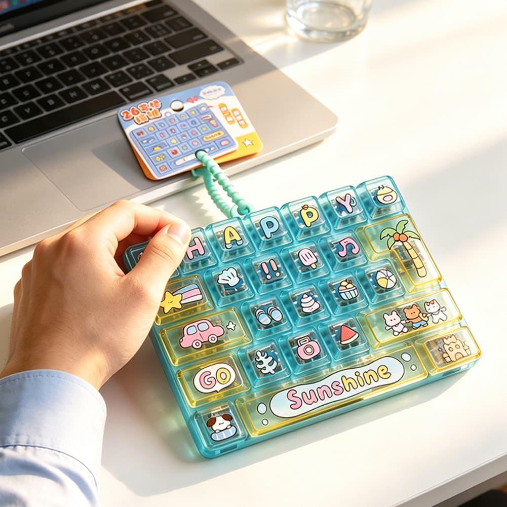 26 Key Fidget Button Keychain  - Electronics Gadgets Bag 评论和价格