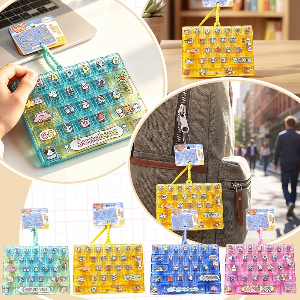 26 Key Fidget Button Keychain  - Electronics Gadgets Bag 评论和价格