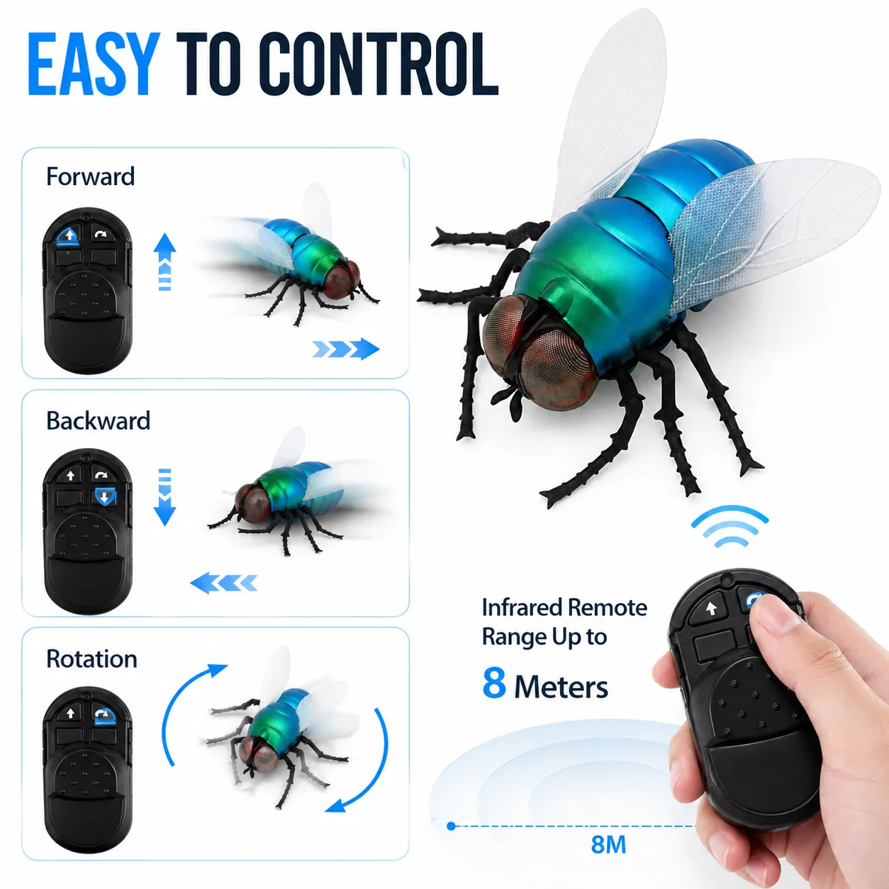 Infrared RC Fly Toy Realistic  - Electronics Gadgets For Kids 评论和价格